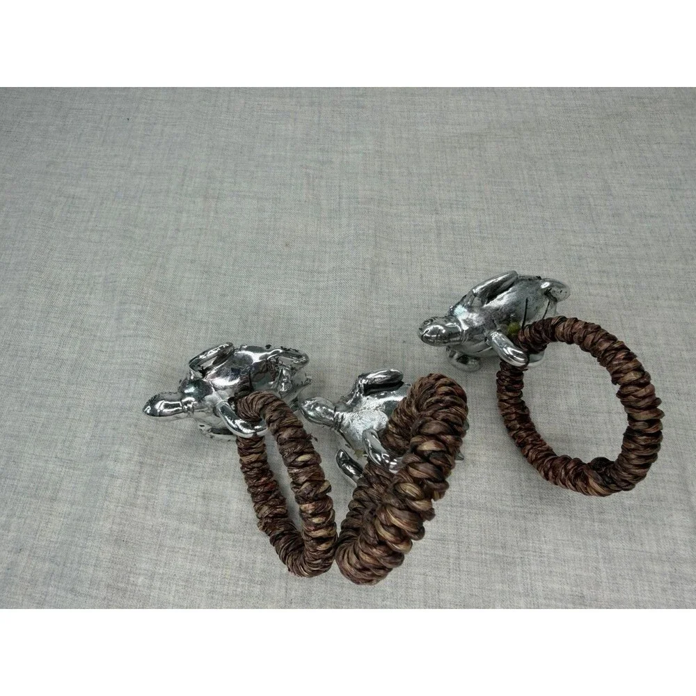 Coastal Ocean Napkin Rings Sea Turtles Set Of 3
